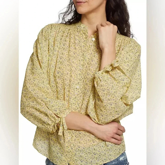 Doen Tops - NWT DOEN O'Keeffe Floral-Printed Top Size Medium